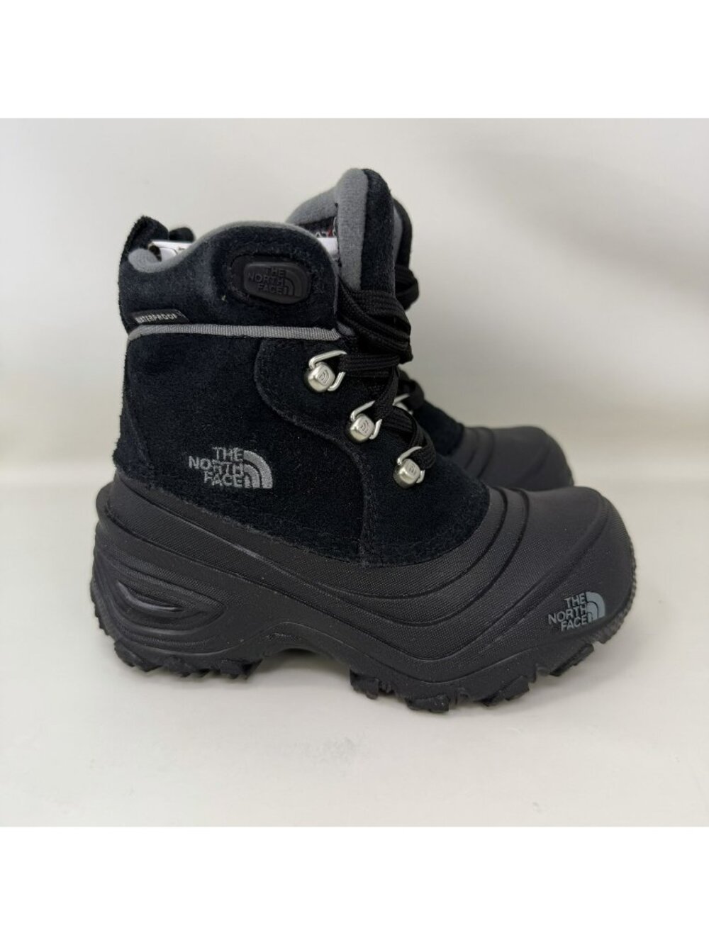 The North Face Chilkat Lace II Waterproof Boots Black Toddler Size 10